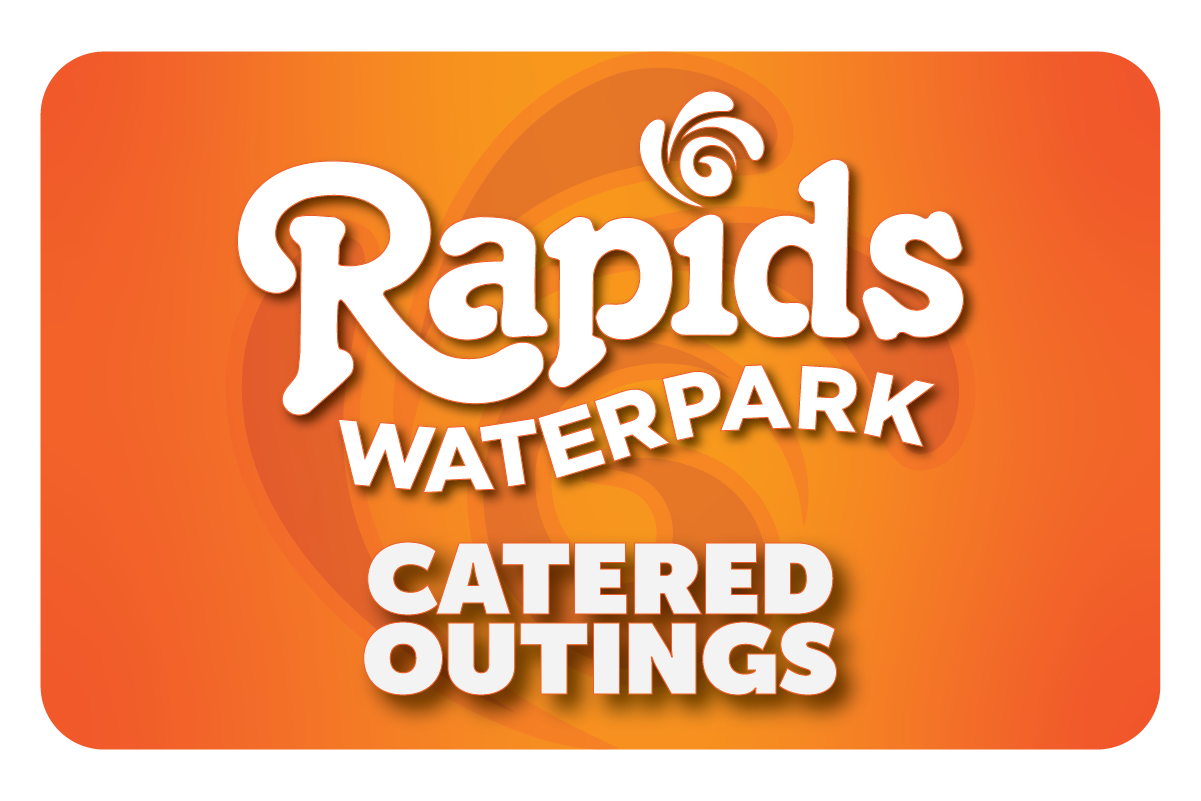 Catered Outings Four people plunging down Big Thunder raft ride