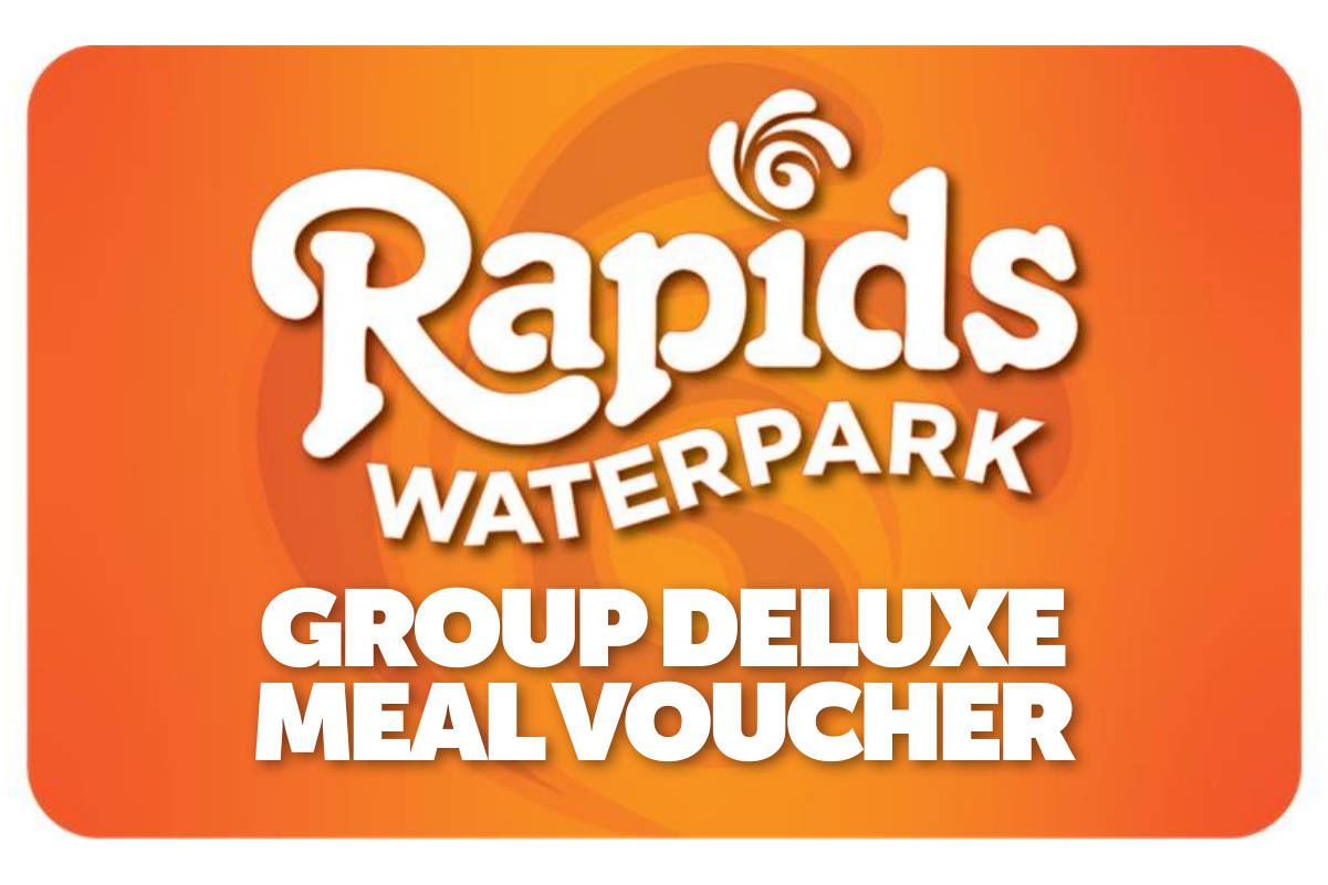 Mom and her kids floating down a raft ride