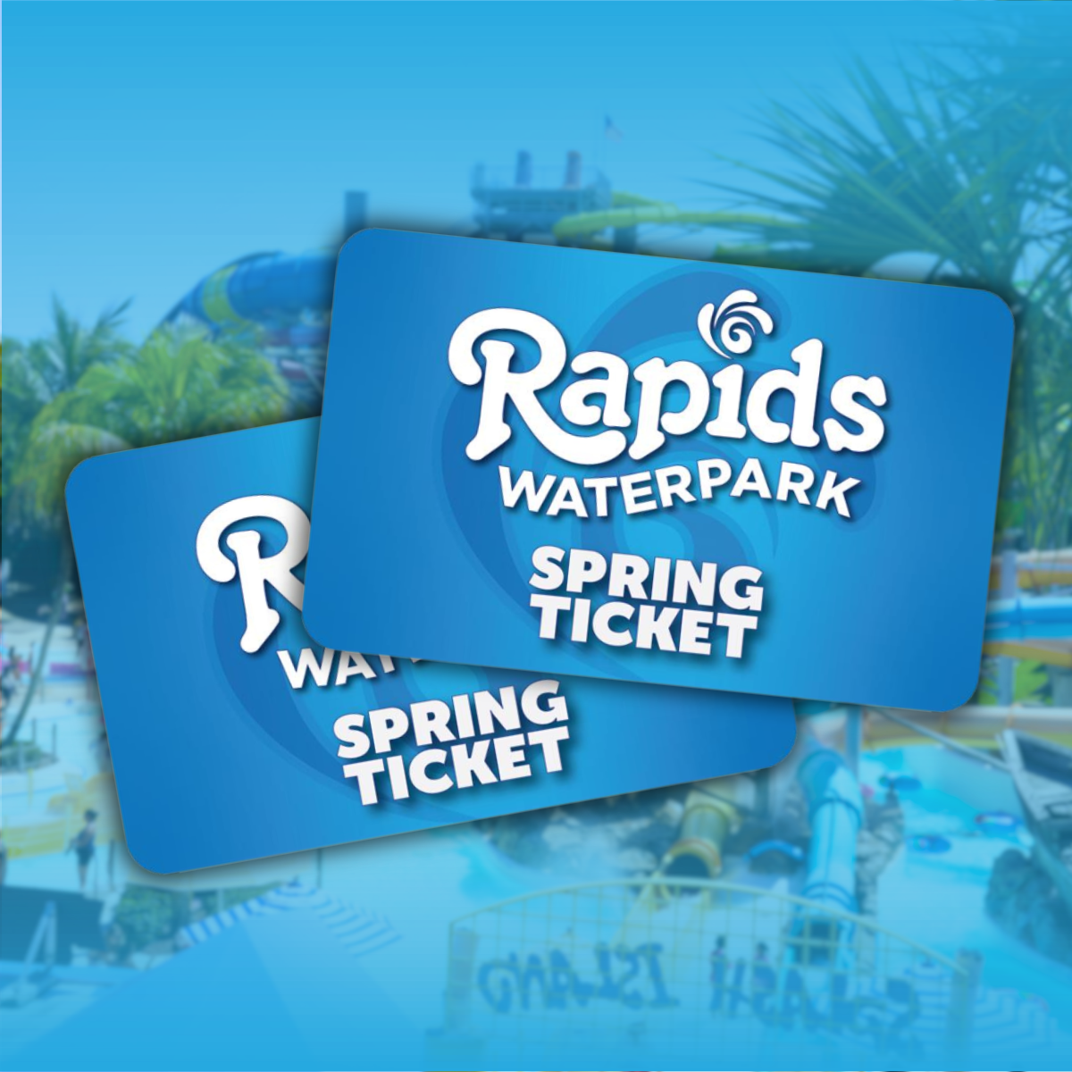 Spring Ticket Bundle, Blue Background
