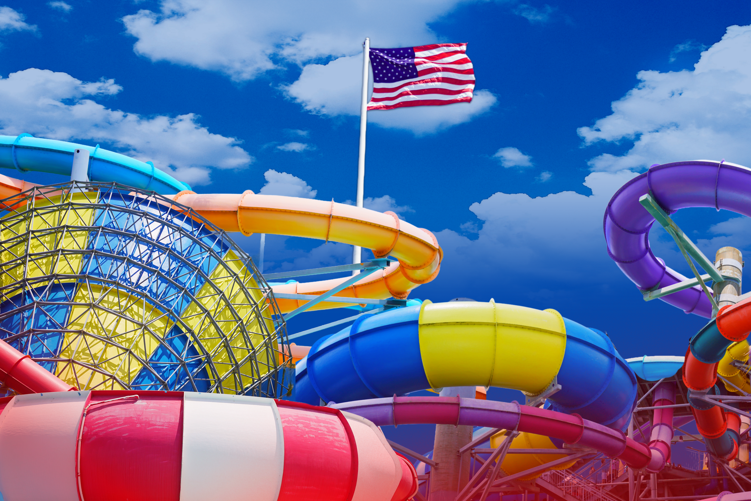PARK AMERICAN FLAG IMAGE