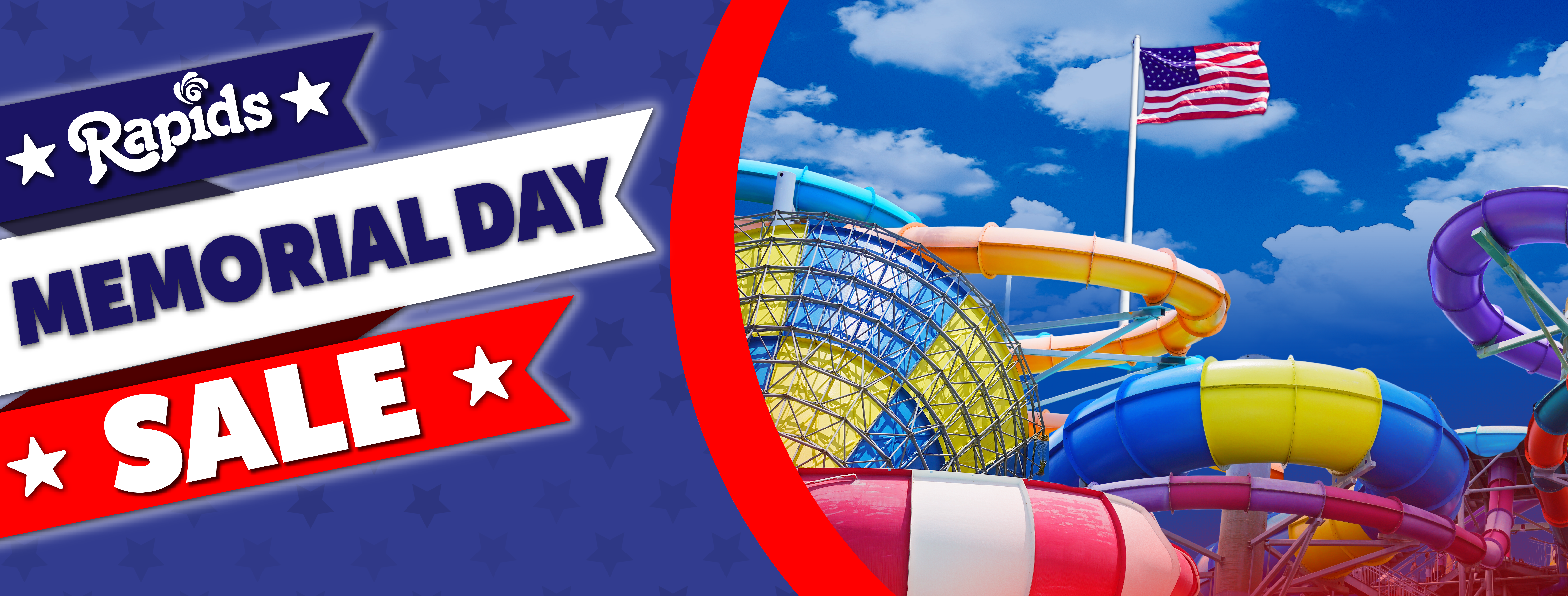 MDW SALE FINAL HOMEPAGE BANNER RED WHITE BLUE W PARK FLAG