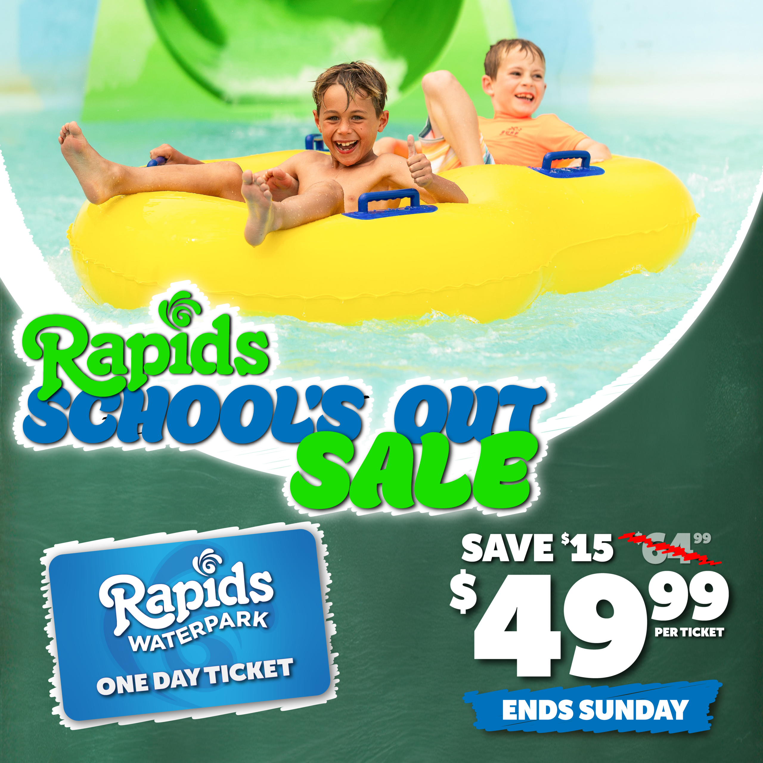 School's Out Sale GFX Week 2 / Green & Blue